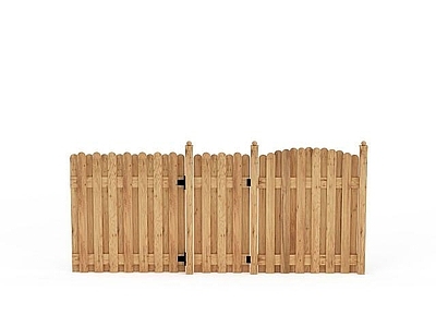 现代其他景观小品 田园风室外实木门