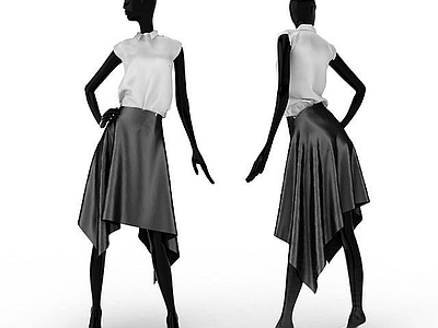 现代妆台妆凳 时尚女装模特