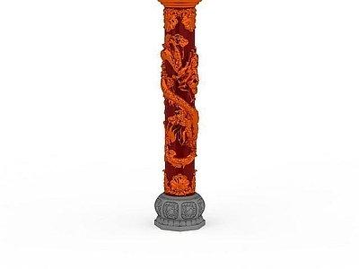 现代其他景观小品 特色龙柱
