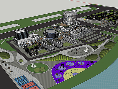 现代商场建筑 商业高层 商业多层 商业裙楼 城市规划 商业景观
