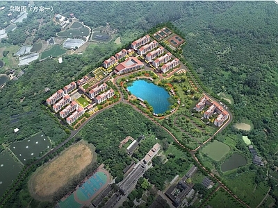 新中式学校建筑 新中式大学校园 大学建筑