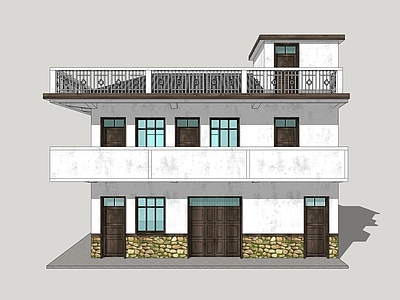 新中式乡村民房 乡村民居 乡村自建房 乡村别墅