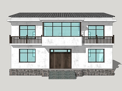 新中式乡村民房 乡村自建房 乡村别墅 乡村民居建筑
