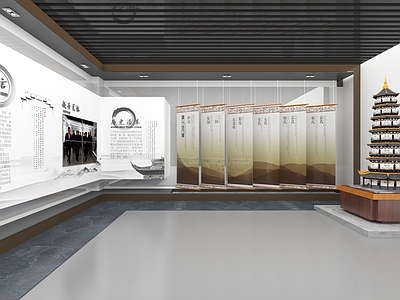 现代民俗展厅 历史文化展厅 古建塔