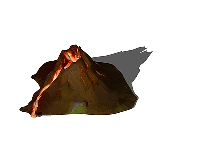 现代其他小品 火山 火山熔岩