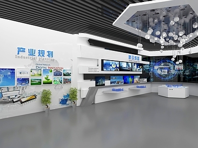 现代城市展厅 现代规划图文展厅