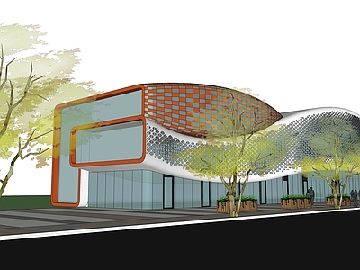 现代其他商业建筑 汽车销售中心 4S店