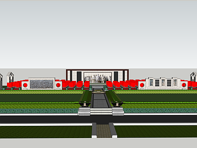 新中式其他景观小建筑 陵园