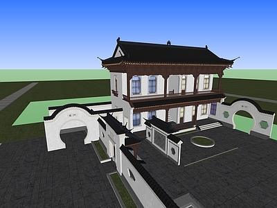 新中式中式四合院 四合院