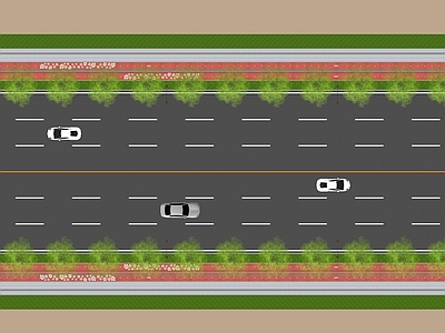 现代其他小品 道路景观