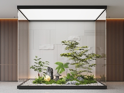 现代室内景观 现代室内景观造景 苔藓景观 景观小品 植物景观