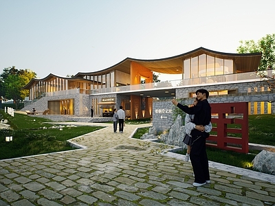 新中式小公建 乡村会客厅 新中式建筑 文旅