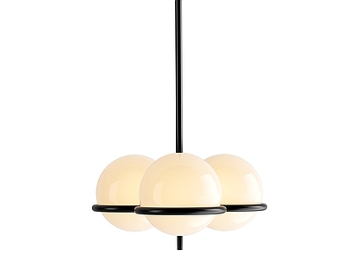 现代极简吊灯 Ferm Living 多头吊灯 玻璃吊灯 球形吊灯