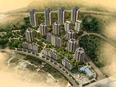 现代高层住宅 现代高层商业住宅