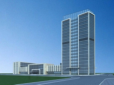 现代办公楼 现代高层商业办公