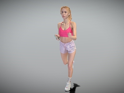 现代运动美女跑步女性美丽女人