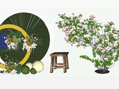 现代侘寂花艺 艺术组合