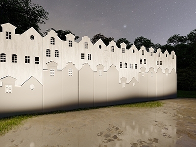 现代景墙 建筑背景墙