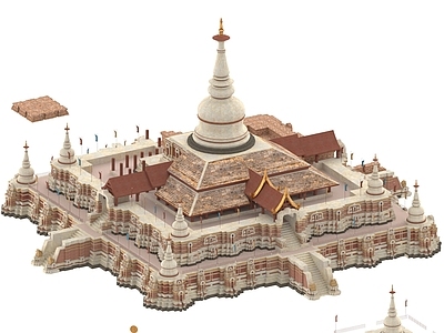 现代古建 泰国建筑 佛寺 泰式建筑 寺庙