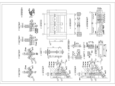 仿古建筑 古建 廊亭 亭子 施工图