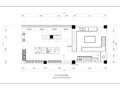 现代花店 花店 施工图