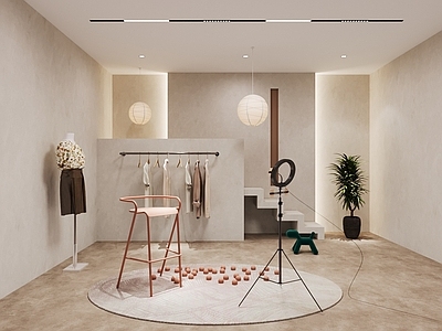 现代直播间 现代服装直播间