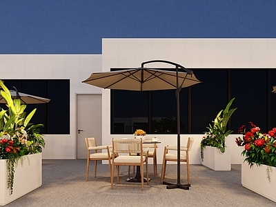 现代机场 现代露台