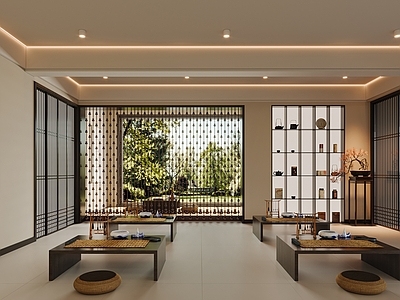 新中式中式教室 书法教室 美术教室 国学教室 教室 国画教室