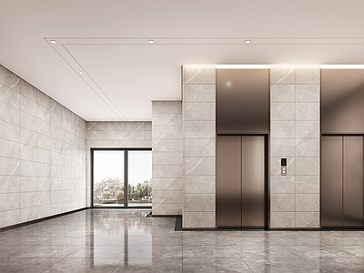 现代电梯间 酒店电梯间 办公电梯间