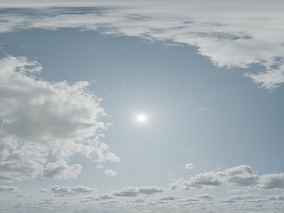 现代天空HDR 8k蓝天白云 多云阳光 正午阳光