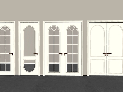 法式美式双开门 玻璃双开门 玻璃单开门 双开门 单开门 厨卫门