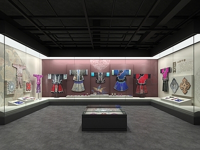 中式非遗展厅 民族服饰展厅 博物馆展陈