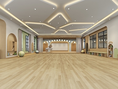 现代幼儿园 幼儿园多功能厅 幼儿园多媒体教室