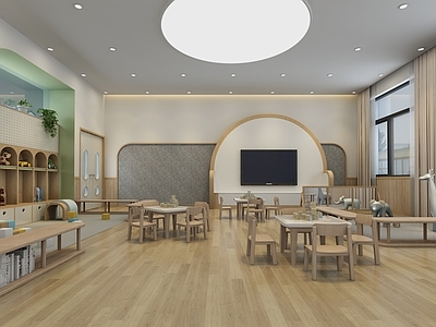 现代幼儿园 幼儿园教室 幼儿园活动教室 班级教室