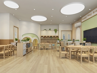 现代幼儿园 幼儿园教室 幼儿园活动教室 班级教室