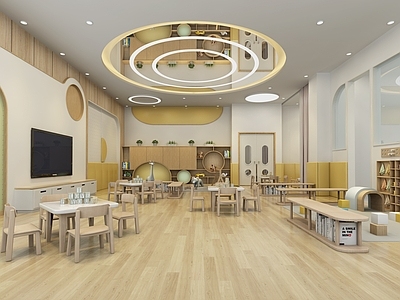 现代幼儿园 幼儿园教室 幼儿园活动教室 幼儿园托育教室 班级教室