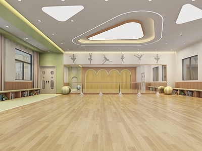 现代幼儿园 幼儿园多功能厅 幼儿园舞蹈教室 幼儿园多媒体教室