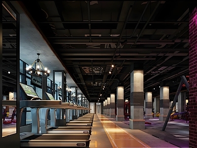 现代健身房 健身房