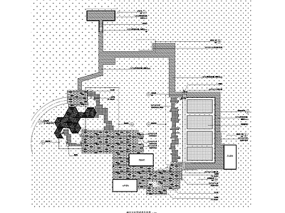 景观节点 神农文化园 睡网详图 竹篱笆详图 架空木平台 施工图