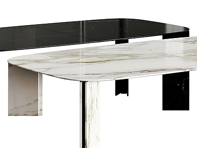 现代意式茶几 minotti 大理石茶几 方形茶几