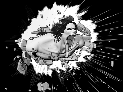 虚拟人物 进击的巨人 泰坦人 新纪行神 漫画猿人