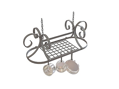 现代厨房铁艺挂件