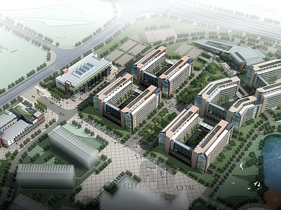 现代学校外观 云南学院 学校建筑