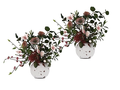 现代花艺 摆件 花盆