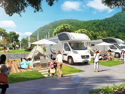 露营 房车 露营地 坡屋顶账篷屋 平面规划图 施工图