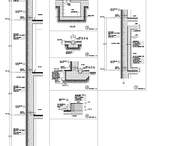 建筑综合节点 地下室防水构造 施工图