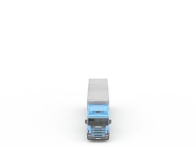 现代蓝色卡车
