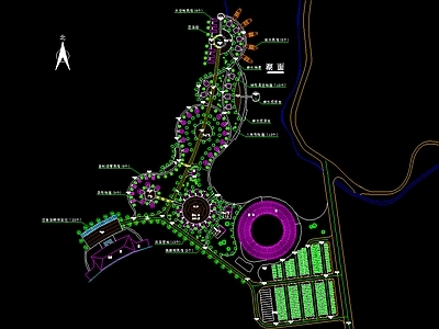 露营 星空涵管 木船房车太空舱 露营基地 平面图 施工图