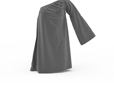现代灰色独袖衣服