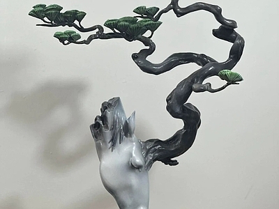 现代艺术装置 雕像抽象摆件